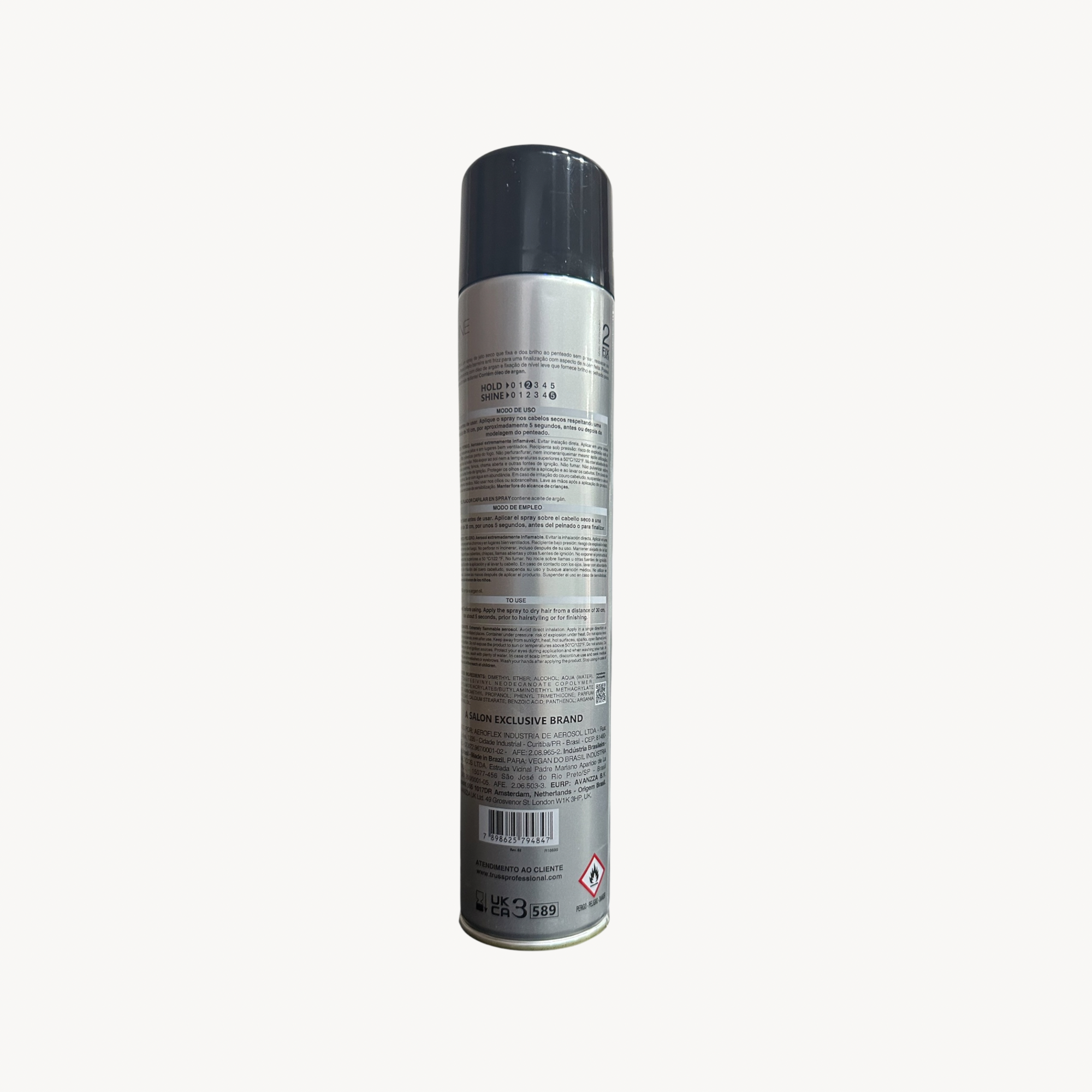 Shine Fix TRUSS Spray de Brilho e Fixação Leve