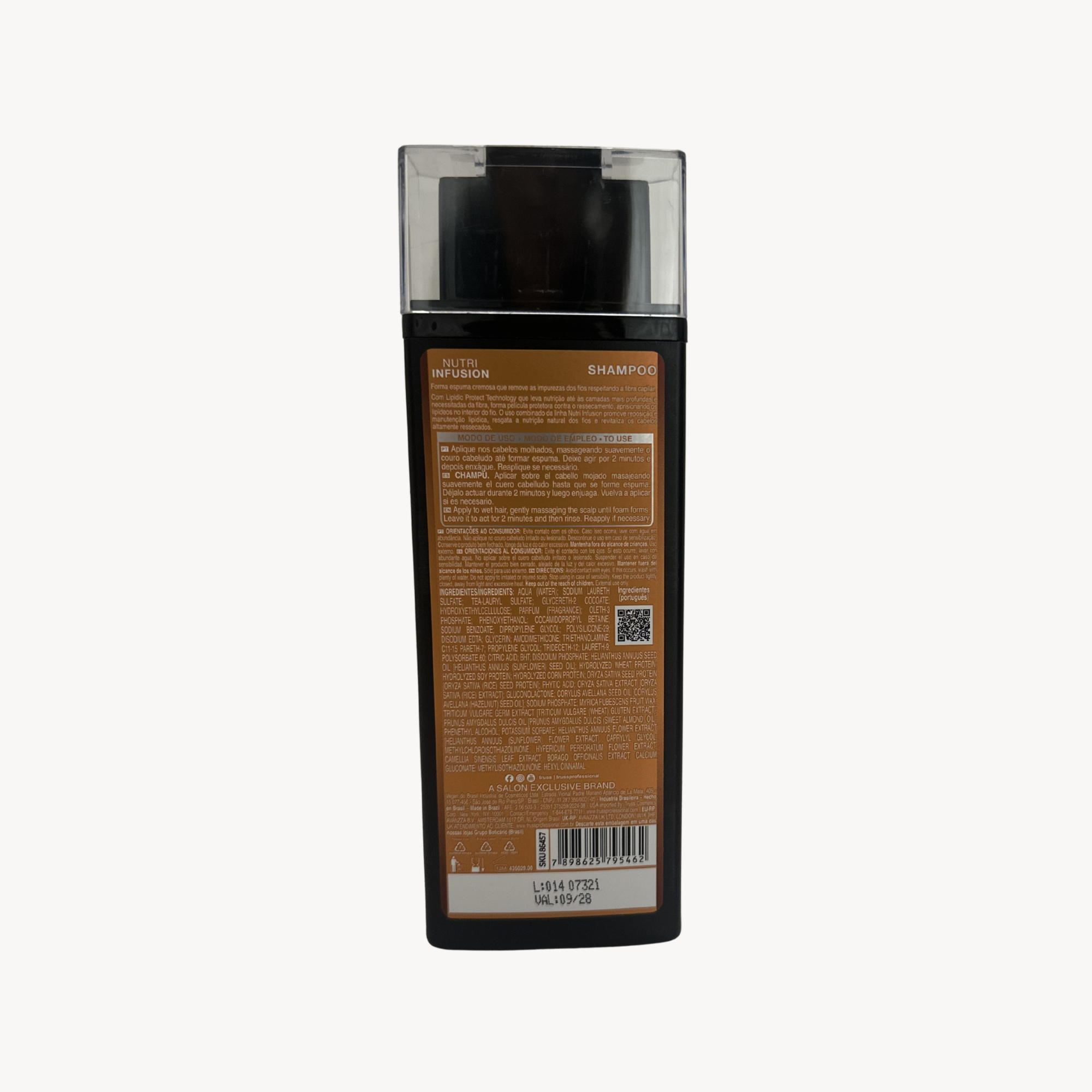 Shampoo Nutri Infusion TRUSS Nutrição e Hidratação